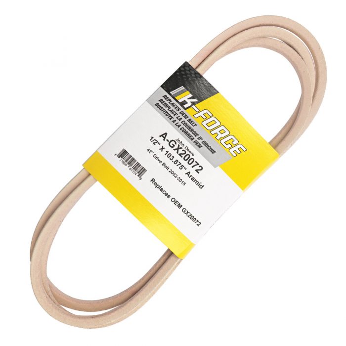 thumbnail interactive-video image 1 of Deck Drive Belt For John Deere GX20072 GY20570 - Replaces MTD 95404219 1 of 2
